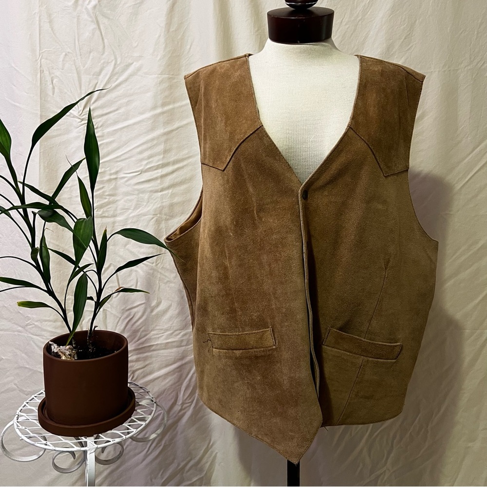 Roper Brown Suede Vest
